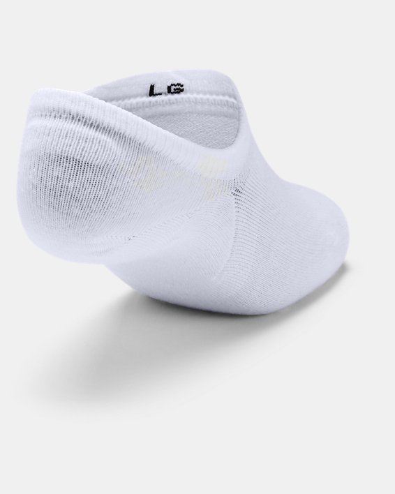 Unisex UA Ultra Lo – 3-Pack Socks, White, pdpMainDesktop image number 3